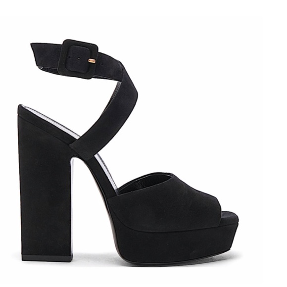 SANDALS Saint Laurent platform suede - Picture 5 of 5